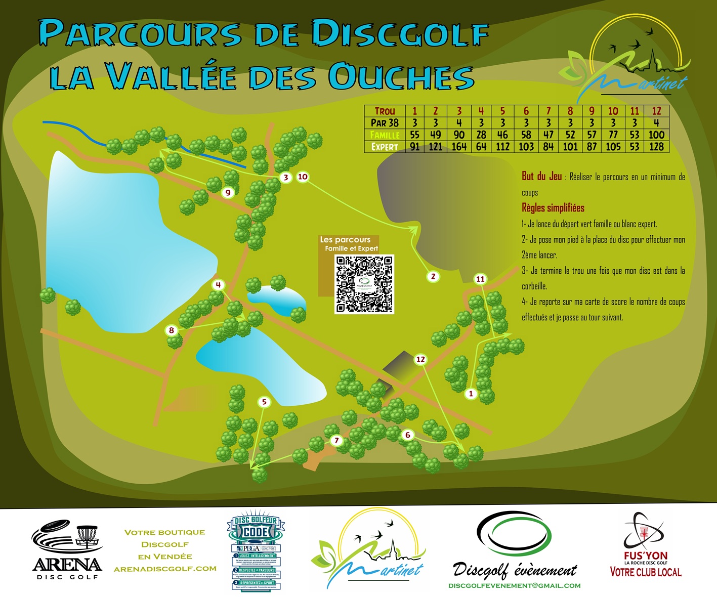 Création de Parcours de Disc Golf Design d'un parcours de disc golf 