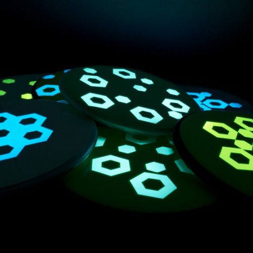 Autollants GLOW - Equipements - Arena Disc Golf