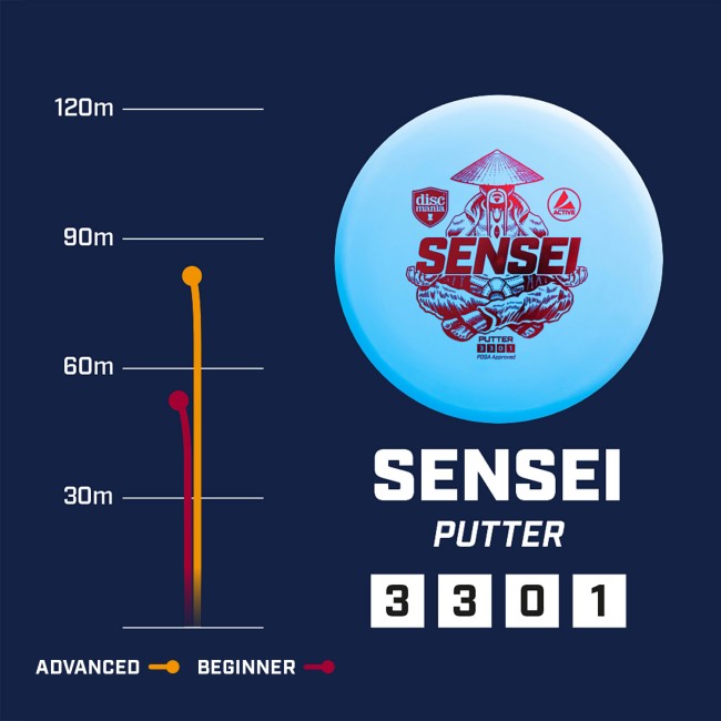 disc golf SENSEI - active premium GLOW arena disc golf